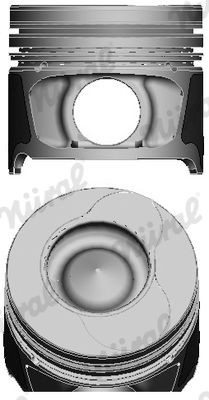 Pistone motore NÜRAL 87-123407-20 NÜRAL 87-123407-20 Pistone motore RENAULT TWINGO 2010
