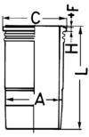 KOLBENSCHMIDT Cylinder Sleeve 89380110 KOLBENSCHMIDT 89380110 DAEWOO MUSSO cylinder sleeve replacement
