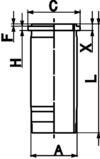 KOLBENSCHMIDT Zylinderlaufbuchse 89867110 89867110 KOLBENSCHMIDT Colt Z30 Zylinderlaufbuchsen Preis