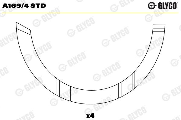 GLYCO Distanzscheibe, Kurbelwelle A169/4 STD A169/4 STD GLYCO Lexus RX XU30 Kurbelwellenscheiben Preis