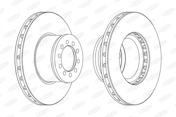 BERAL Δισκόπλακα BCR186A Αγωνιστικές δισκόπλακες BERAL Toyota COROLLA BCR186A