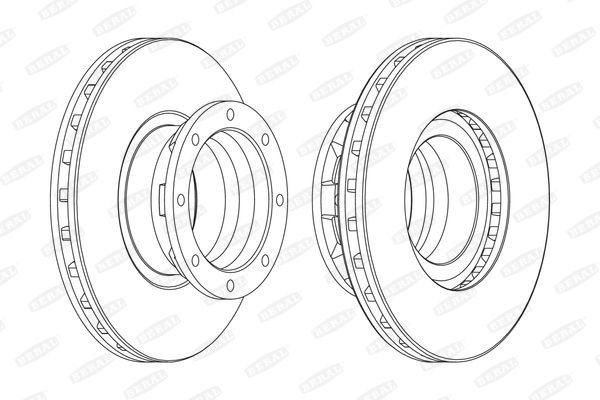 BERAL Δισκόπλακα BCR187A Δισκόπλακες BERAL Nissan NT400 BCR187A