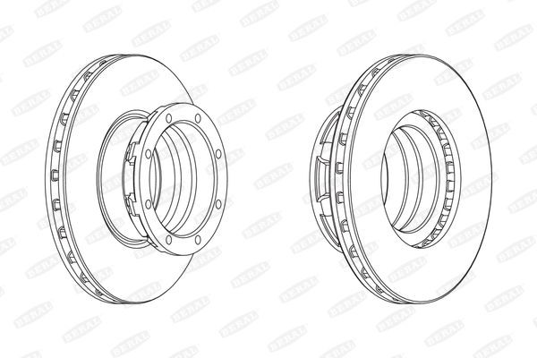 BERAL Bremseskive BCR188A Bremseskive BERAL T2 BCR188A billige