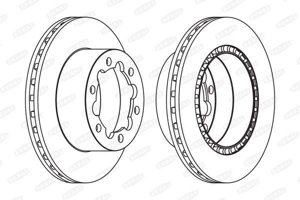 BERAL Bromsskiva BCR312A MERCEDES-BENZ bromsskivor sport BERAL BCR312A