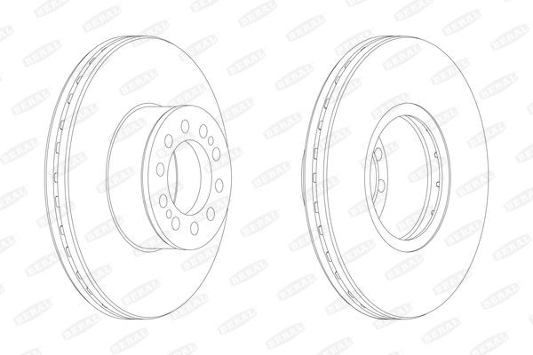 BERAL Brake disc BCR330A Seat ATECA BERAL performance brake discs BCR330A