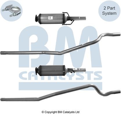 Roetfilter (DPF) BM CATALYSTS BM11019 BM CATALYSTS BM11019 Roetfilter OPEL COMBO 2007