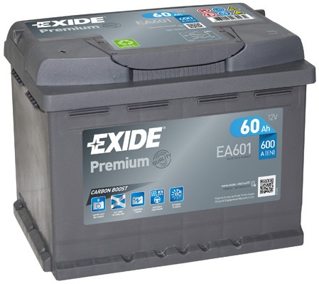 Accu EXIDE EA601 EXIDE PREMIUM EA601 Accu DODGE AVENGER 2014