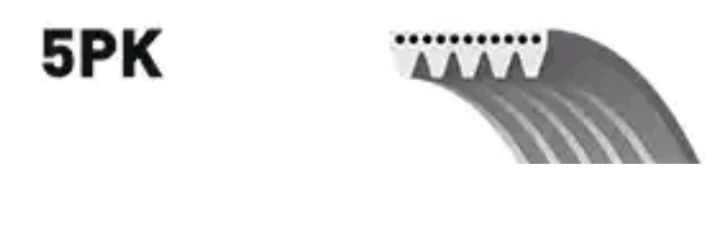 GATES Multiriem 5PK1053 GATES Micro-V 5PK1053 Ketting Mazda 626 GC 1982