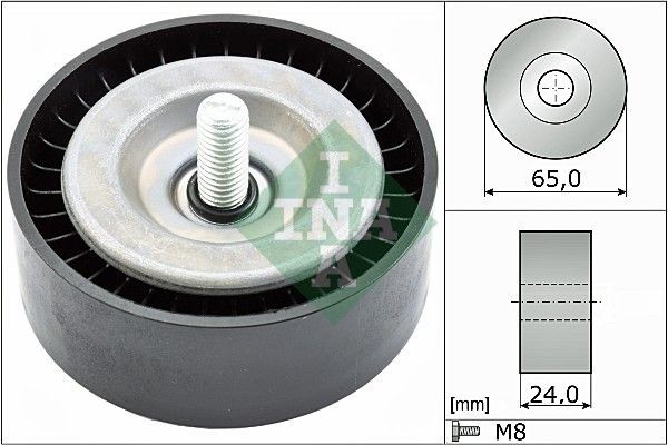 INA Τροχαλία παρέκκλισης, ιμάντας poly-V 532 0782 10 INA 532078210 Τροχαλία αδρανείας ιμάντα poly v Ford Focus mk3 Sedan τιμες