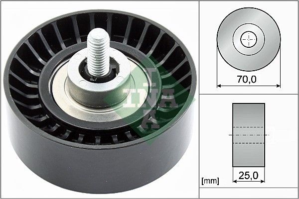 INA Styrrulle, drivrem 532 0655 10 INA 532 0655 10 löprulle drivrem V40 Hatchback (525, 526) pris