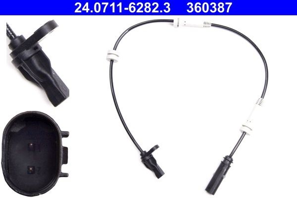 ATE Wielsnelheidssensor (ABS) 24.0711-6282.3 Mitsubishi GALANT Wielsensor ATE 24.0711-6282.3
