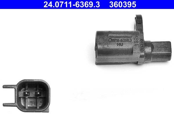 ATE Wielsnelheidssensor (ABS) 24.0711-6369.3 ATE 24.0711-6369.3 Rem, sensor originele Maruti goedkoop