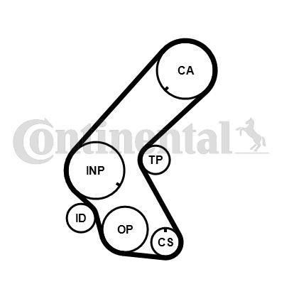 CONTITECH Registerrem CT1178 Reg reim CONTITECH Chevrolet MALIBU CT1178