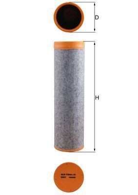 MAHLE Sekundært luftfilter LXS 7120 LXS 7120 Sekundært luftfilter AUDI A6 MAHLE