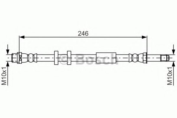 Flexible de frein BOSCH 1 987 481 714 BOSCH 1 987 481 714 Durite de frein AUDI A8 2018