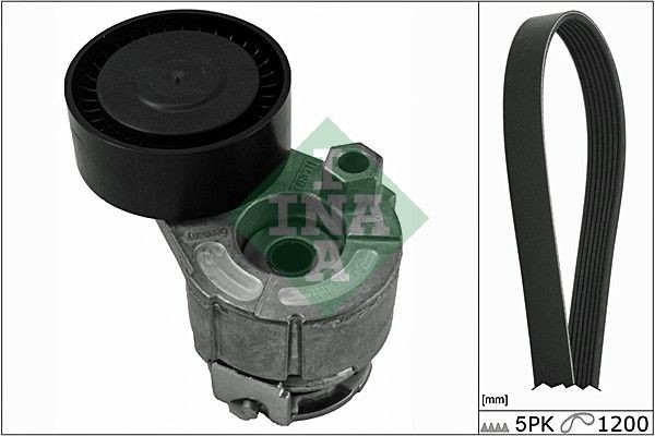 INA Σετ ιμάντων poly-V 529 0015 10 INA 529001510 Κιτ ιμάντα κίνησης Renault Clio 2 Van τιμες