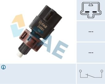 FAE Remlichtschakelaar 24681 Peugeot PARTNER Remlichtschakelaar FAE 24681