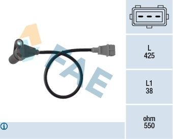 Σηματοδ. παλμών, στροφ. άξονας FAE 79364 FAE 79364 Αισθητήρας στροφάλου Chevrolet LACETTI 2023