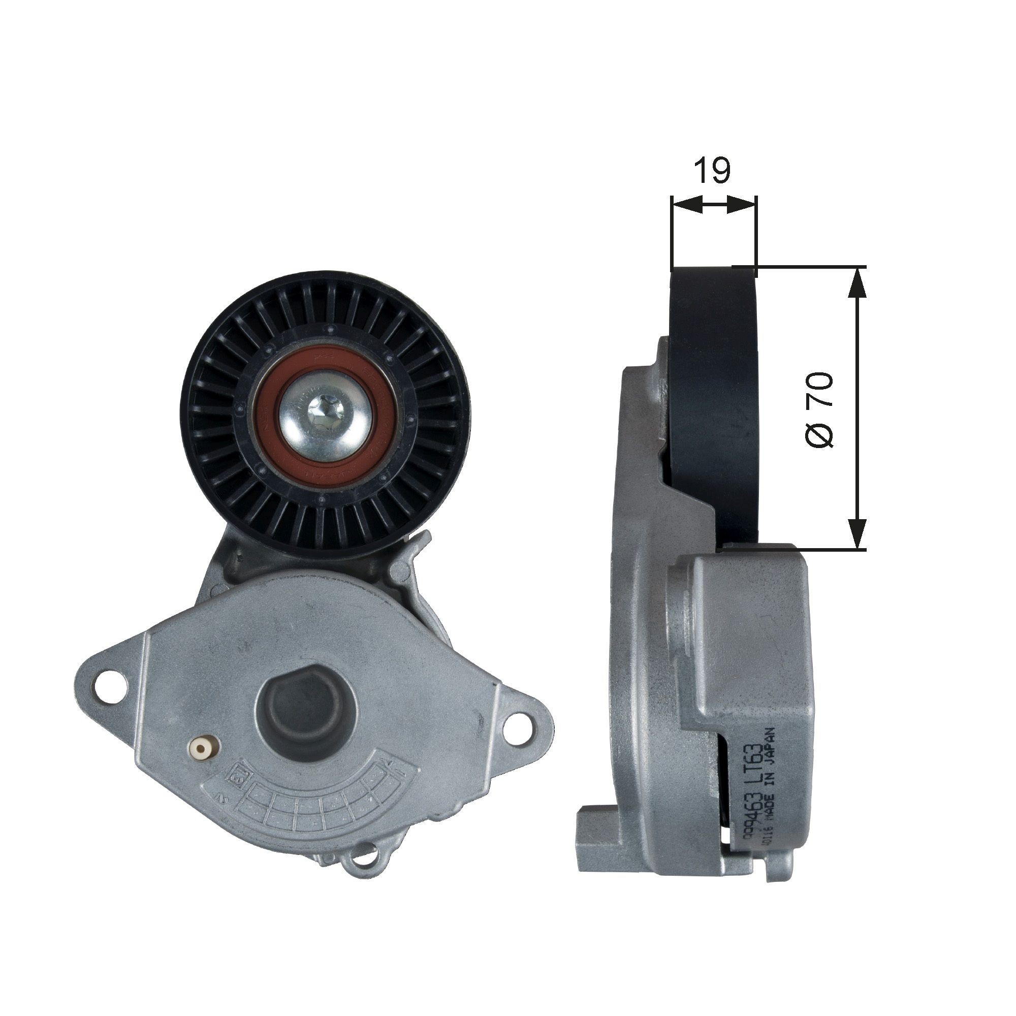 GATES Tensioner pulley T39355 T39355 GATES belt tensioner pulley SUBARU