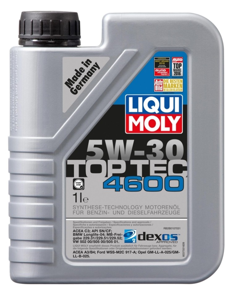 LIQUI MOLY Motoröl 2315 LIQUI MOLY Top Tec, 4600 2315 Kfz Riemen und Ketten Avalanche I 2000