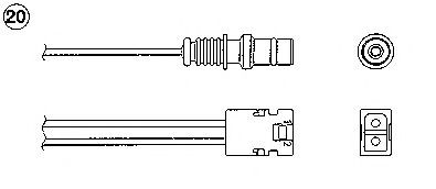 NGK Lambdasond 91071 NGK 91071 nox-sensor W124 Coupe (C124) pris