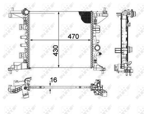 NRF Radiaator, mootorijahutus 58477 NRF 58477 Jahutusradiaator Opel Meriva B hind