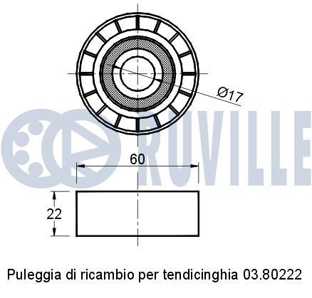 RUVILLE Roda dentada, cambota 3458015 3458015 Roda dentada cambota VW GOLF RUVILLE