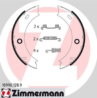 ZIMMERMANN Handbromsbackar 10990.128.9 10990.128.9 ZIMMERMANN handbroms Mercedes 123-serie