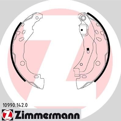 ZIMMERMANN Brake Shoe Set 10990.142.0 ZIMMERMANN 10990.142.0 Corsa F Hatchback brake shoes rear and front price