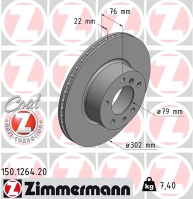 ZIMMERMANN Piduriketas 150.1264.20 ZIMMERMANN 150.1264.20 Piduriketas BMW E32 odav