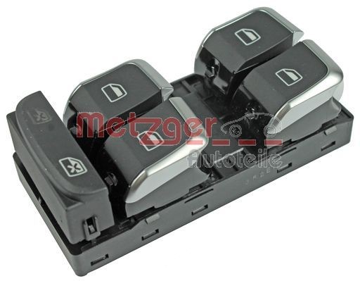 Brytare, fönsterhiss METZGER 0916253 METZGER 0916253: Strömställare fönsterhiss Audi Q3 2012
