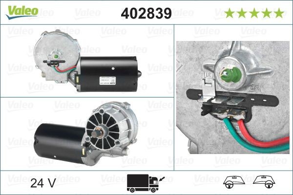 VALEO Motor de limpa-vidros 402839 Motor de parabrisa JAGUAR VALEO ORIGINAL PART 402839