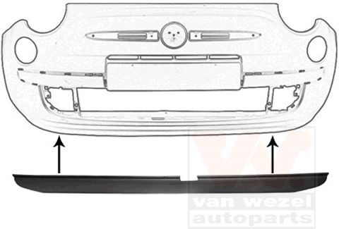 VAN WEZEL Spoiler 1604500 VAN WEZEL 1604500 Fiat Panda 169 Frontspoiler til en rimelig pris