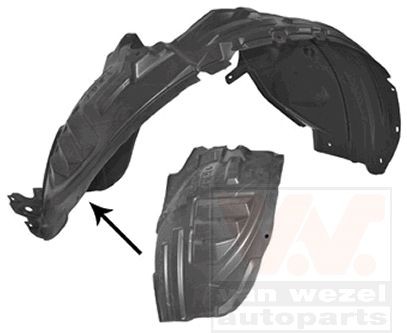 VAN WEZEL Apdare, Riteņa niša 3380433 VAN WEZEL 3380433 Iekšējā spārna daļa Nissan Primera P11 Sedan cena