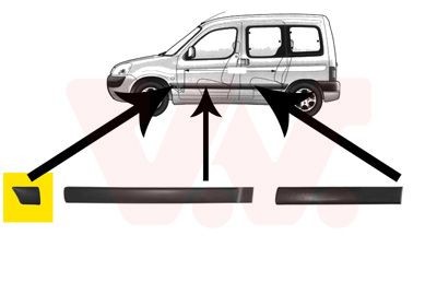 VAN WEZEL Friso, guarda-lamas 4051421 VAN WEZEL 4051421 originais Abas de guarda-lamas Peugeot 205 Cabrio custo