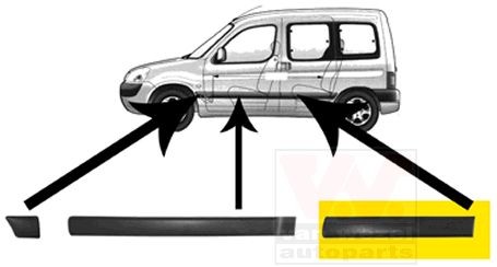 VAN WEZEL Sier- / beschermingspaneel, deur 4051425 4051425 VAN WEZEL Sierlijsten SsangYoung goedkoop