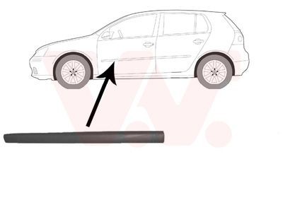 VAN WEZEL Ozdobná / ochranná liżta dverí 5894403 VAN WEZEL 5894403 Ozdobná ochranná liżta dverí Golf 5 lacné