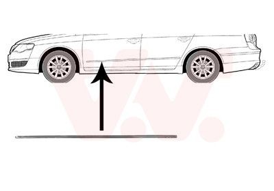 VAN WEZEL Baguette et bande protectrice, porte 5839403 VAN WEZEL Baguette de porte DAEWOO 5839403