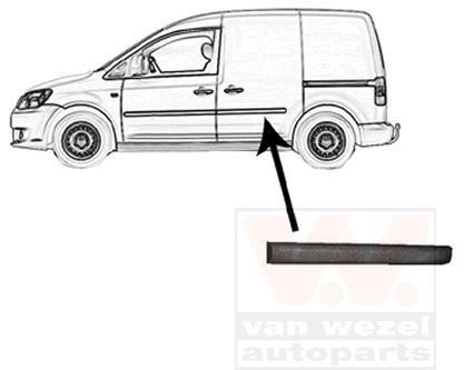 VAN WEZEL Zierleiste für die Tür 5867405 5867405 Zierleisten VW MULTIVAN VAN WEZEL kaufen