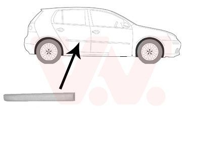 VAN WEZEL Ozdobná / ochranná liżta dverí 5894426 VAN WEZEL 5894426 Ozdobná ochranná liżta dverí VW Jetta 1k2 za nízku cenu