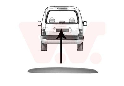 VAN WEZEL Cover, tailgate 4051459 Honda JAZZ VAN WEZEL tailgate 4051459