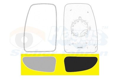 VAN WEZEL Speilglass, ytterspeil 3799833 Speilglass VAN WEZEL Nissan SUNNY 3799833