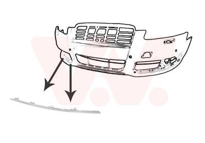 VAN WEZEL Bumper moulding 0340582 VAN WEZEL 0340582 Bumper moulding