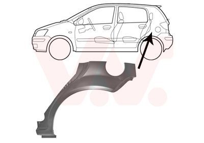 Bagskærm / Karrosseriside VAN WEZEL 8251147 VAN WEZEL 8251147: Hjulbue Hyundai ix35 2025