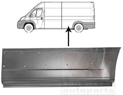 VAN WEZEL Panel lateral 1651141 Carrocería MCLAREN 570GT: Panel lateral VAN WEZEL 1651141