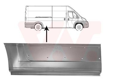 Painel lateral VAN WEZEL 1651142 VAN WEZEL 1651142 Arco da roda FIAT TIPO 2025