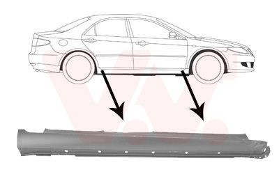 Sottoporta VAN WEZEL 2754104 VAN WEZEL 2754104 Lamiera ingresso abitacolo Mazda MX-5 2016