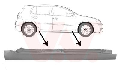 VAN WEZEL Chapa da embaladeira 5894104 Chapa da embaladeira Volkswagen 1K1 5894104 VAN WEZEL