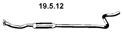 EBERSPÄCHER Mittenljuddämpare 19.5.12 19.5.12 EBERSPÄCHER mellan ljuddämpare PEUGEOT 206