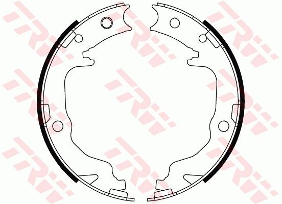 TRW Handbromsbackar GS8804 Byta Handbromsbackar CITROЁN C2 pris TRW GS8804
